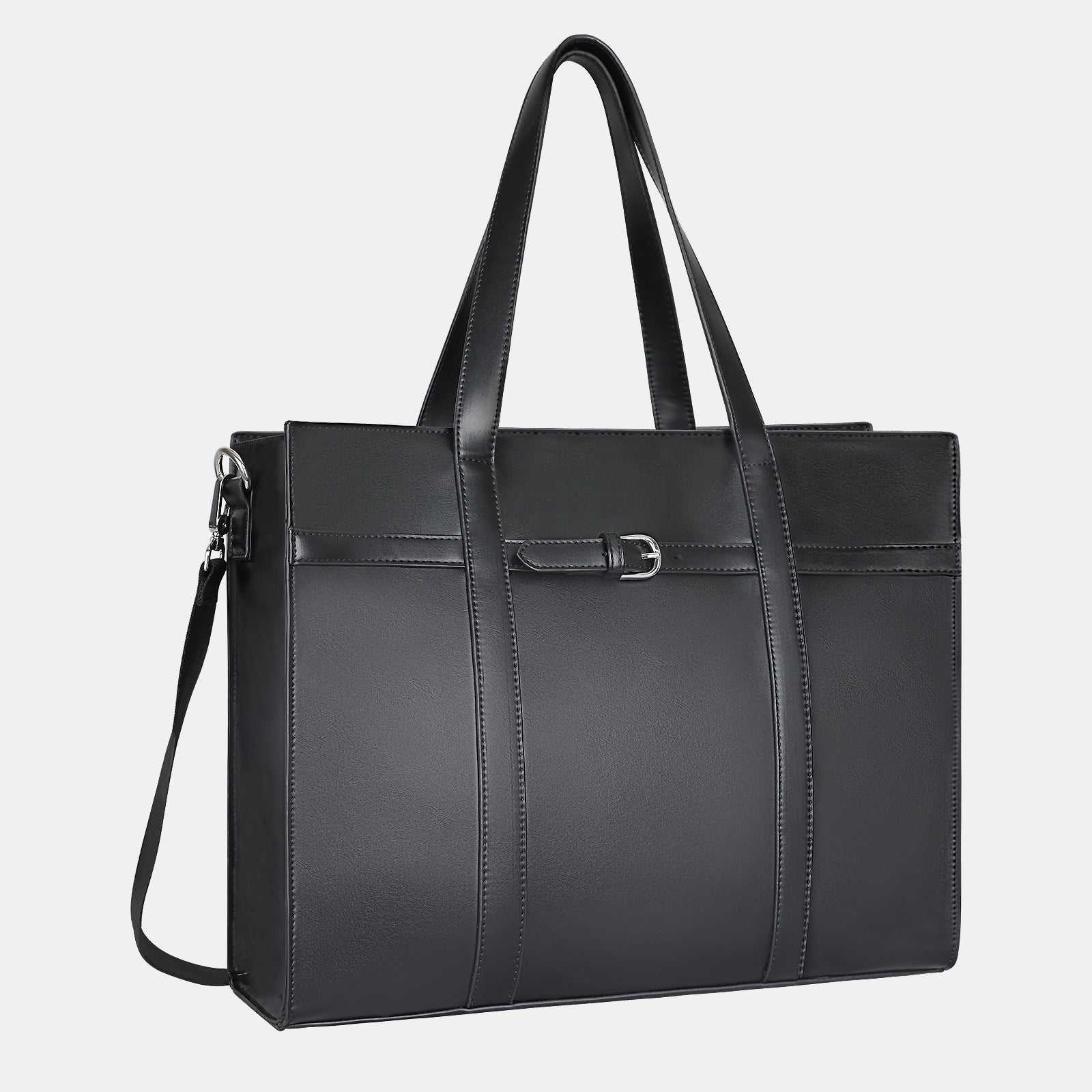 ESTARER LEATHER LAPTOP TOTE BAG