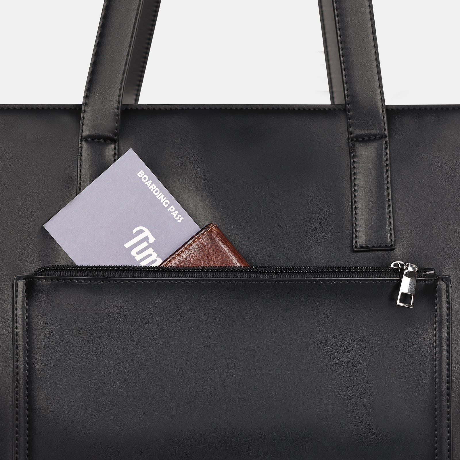 ESTARER LEATHER LAPTOP TOTE BAG