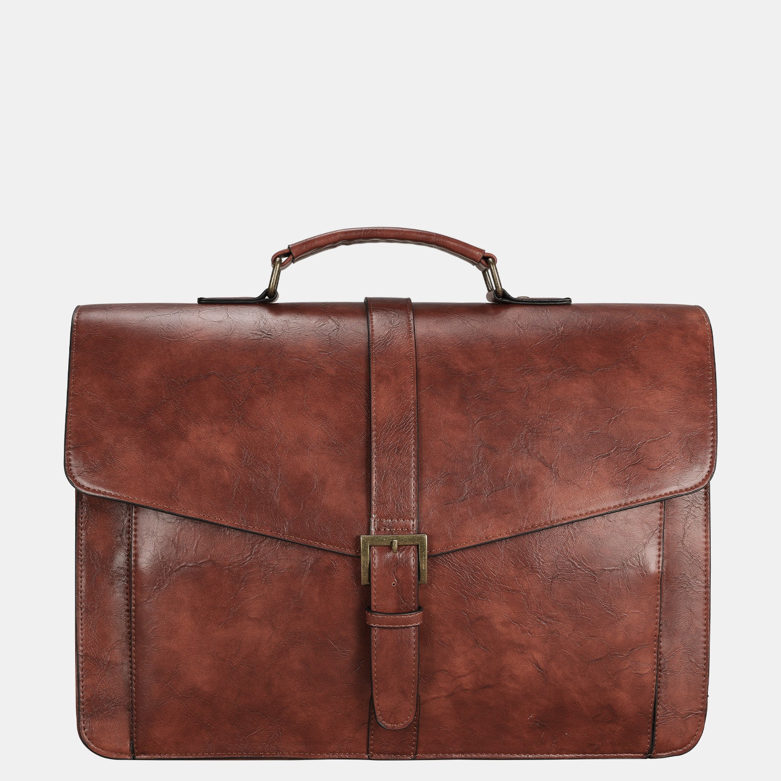 Estarer Laptop Leather Briefcase Brown