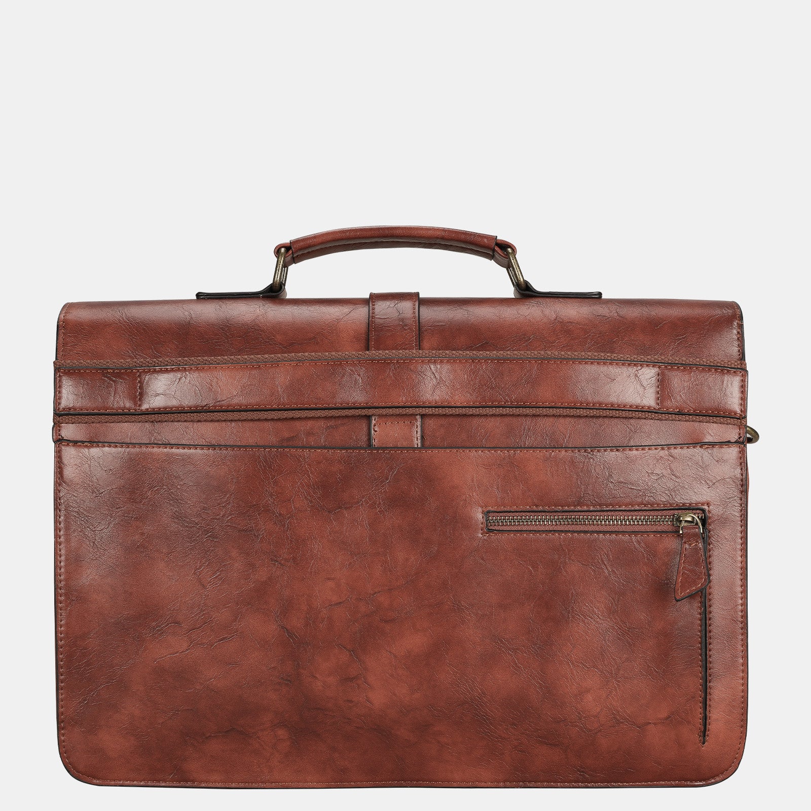 Estarer Laptop Leather Briefcase Brown