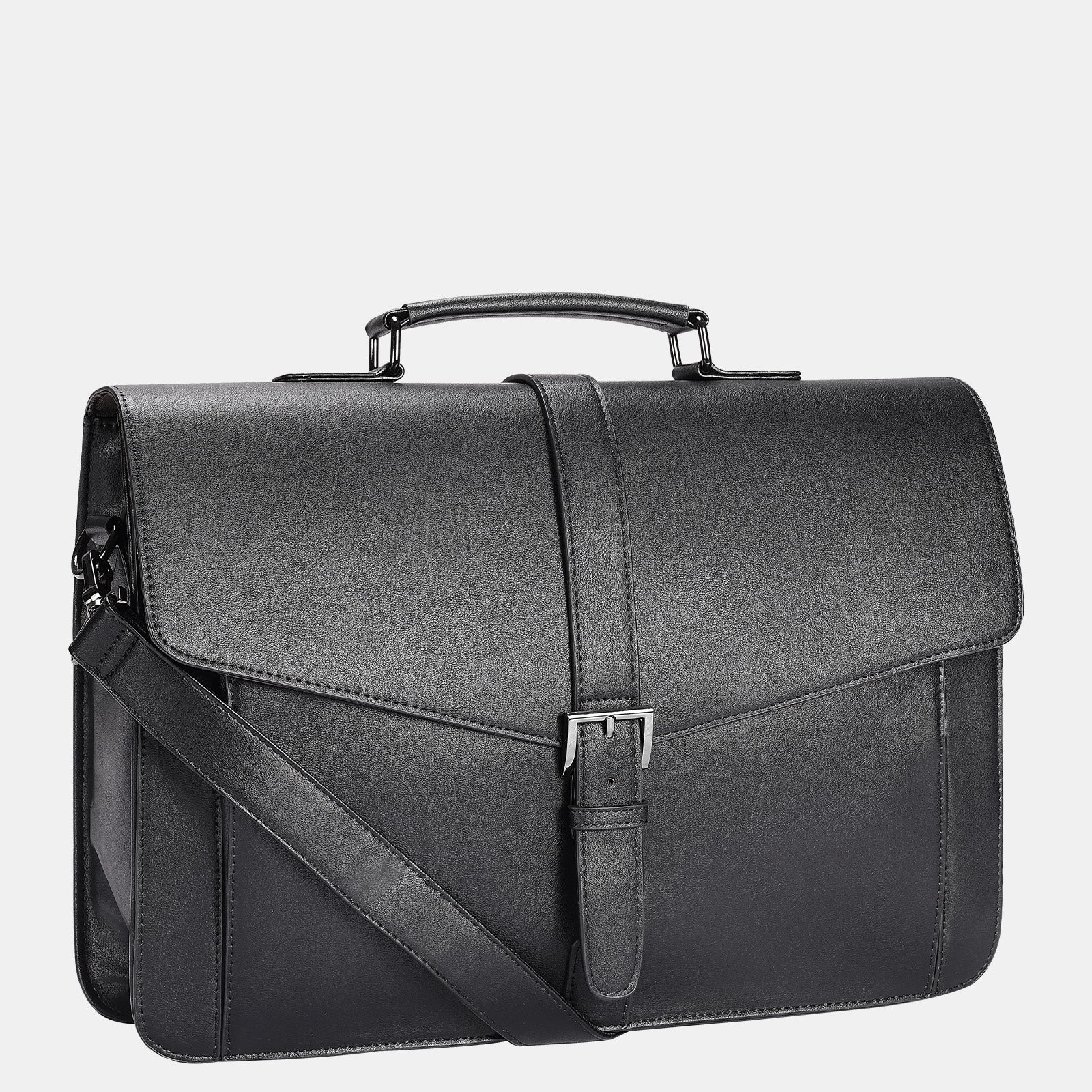 Estarer Laptop Leather Briefcase Black