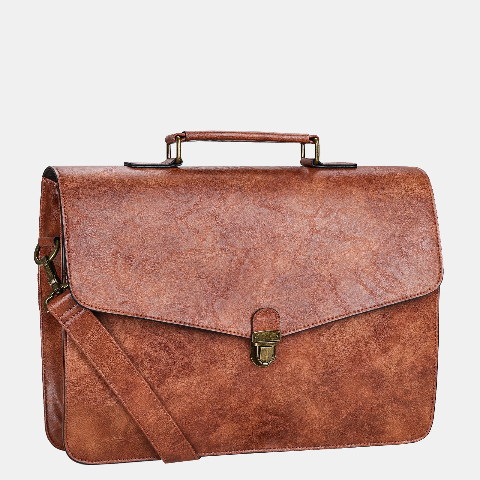 ESTARER MEN'S LEATHER BRIEFCASE