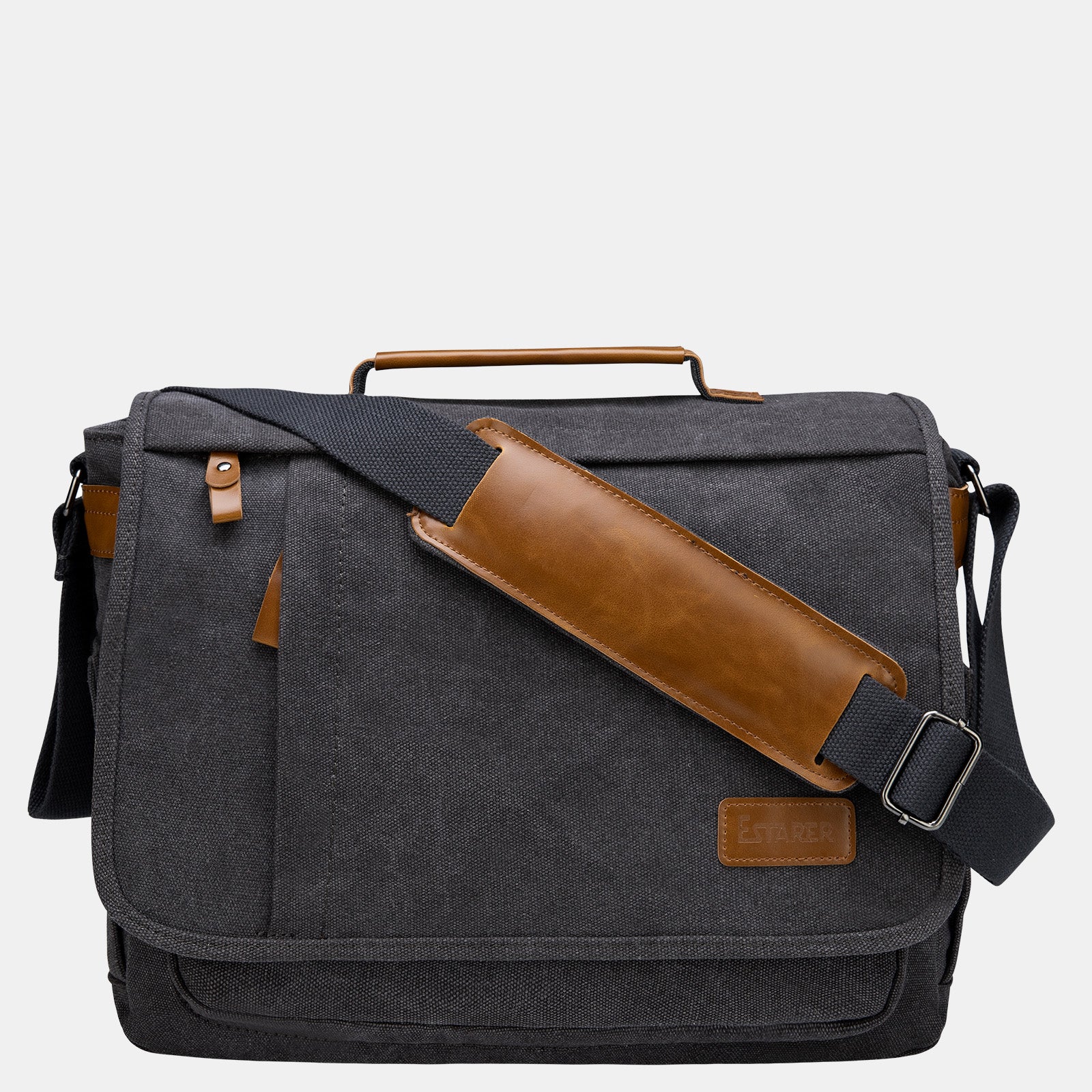 Estarer Velcro Laptop Messenger Bag Grey