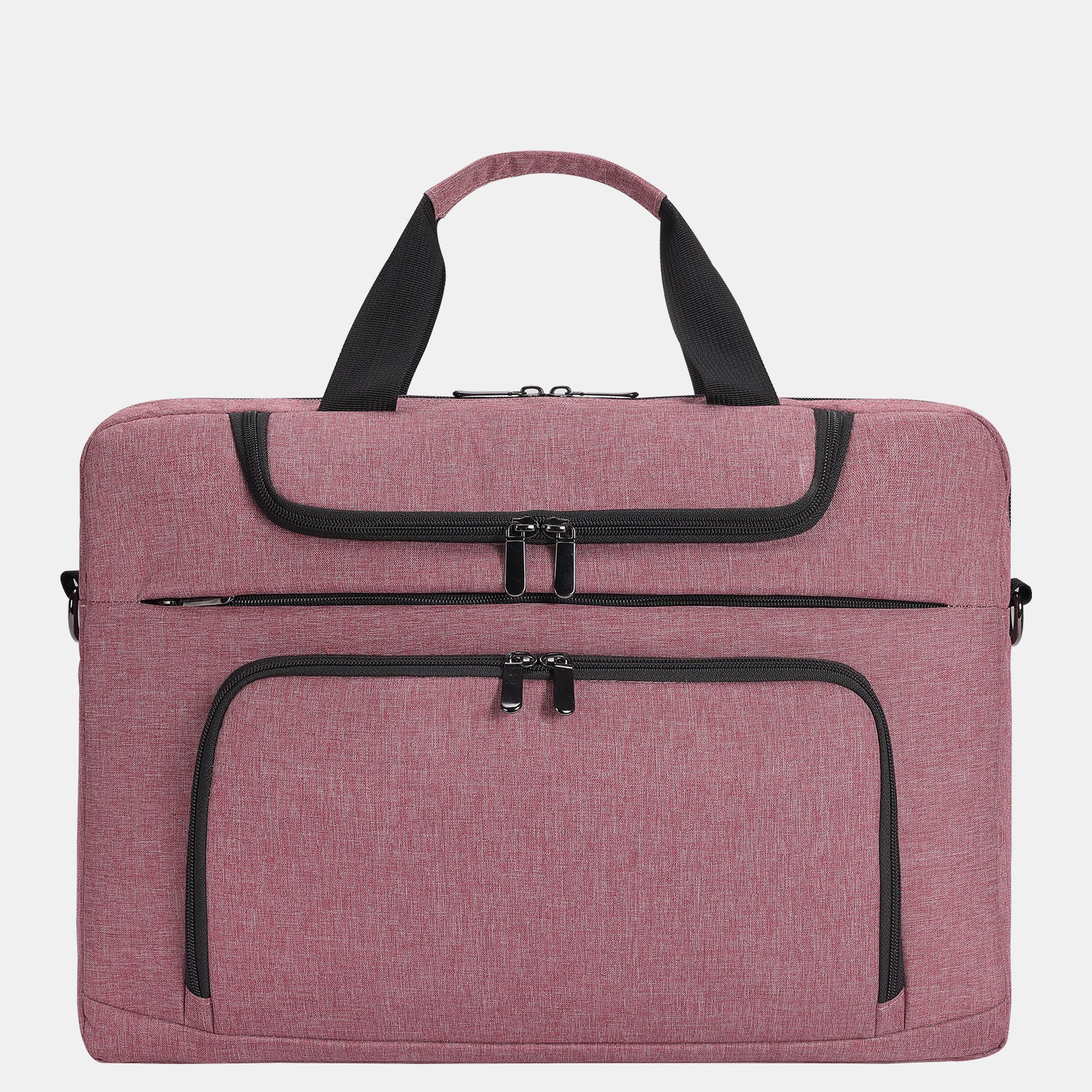 Bertasche Pink Canvas Briefcase Laptop Bag