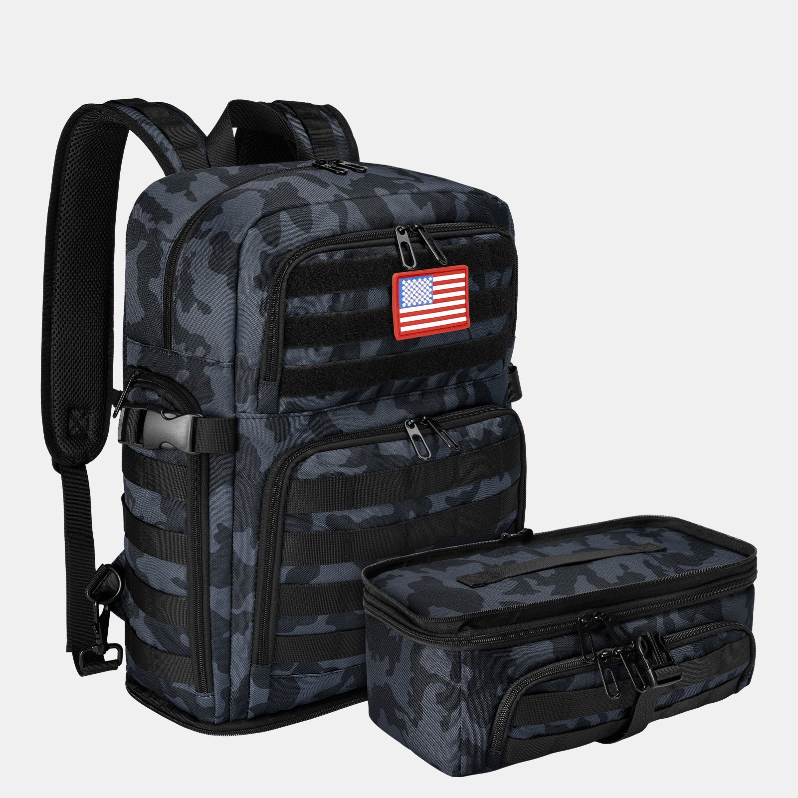 Bertasche Dark Blue Travel Backpack Lunch Bag