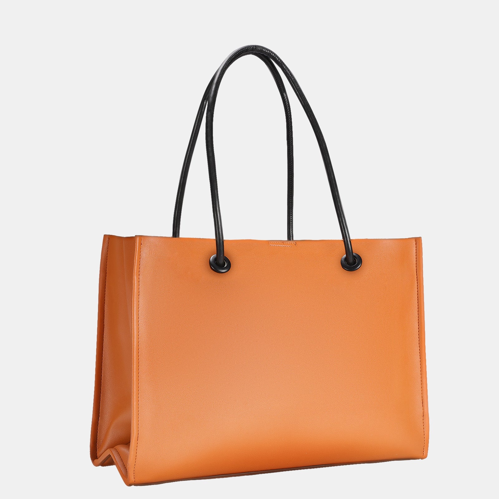 Bertasche Women's Leather Tote Bag Orange