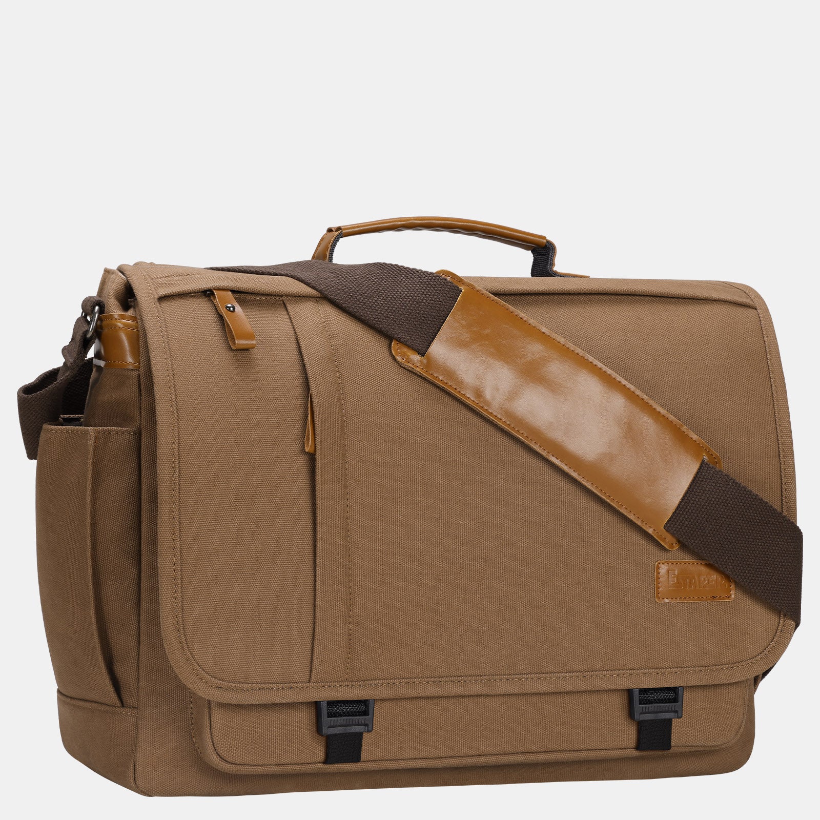 Estarer Large Laptop Messenger Bag Brown