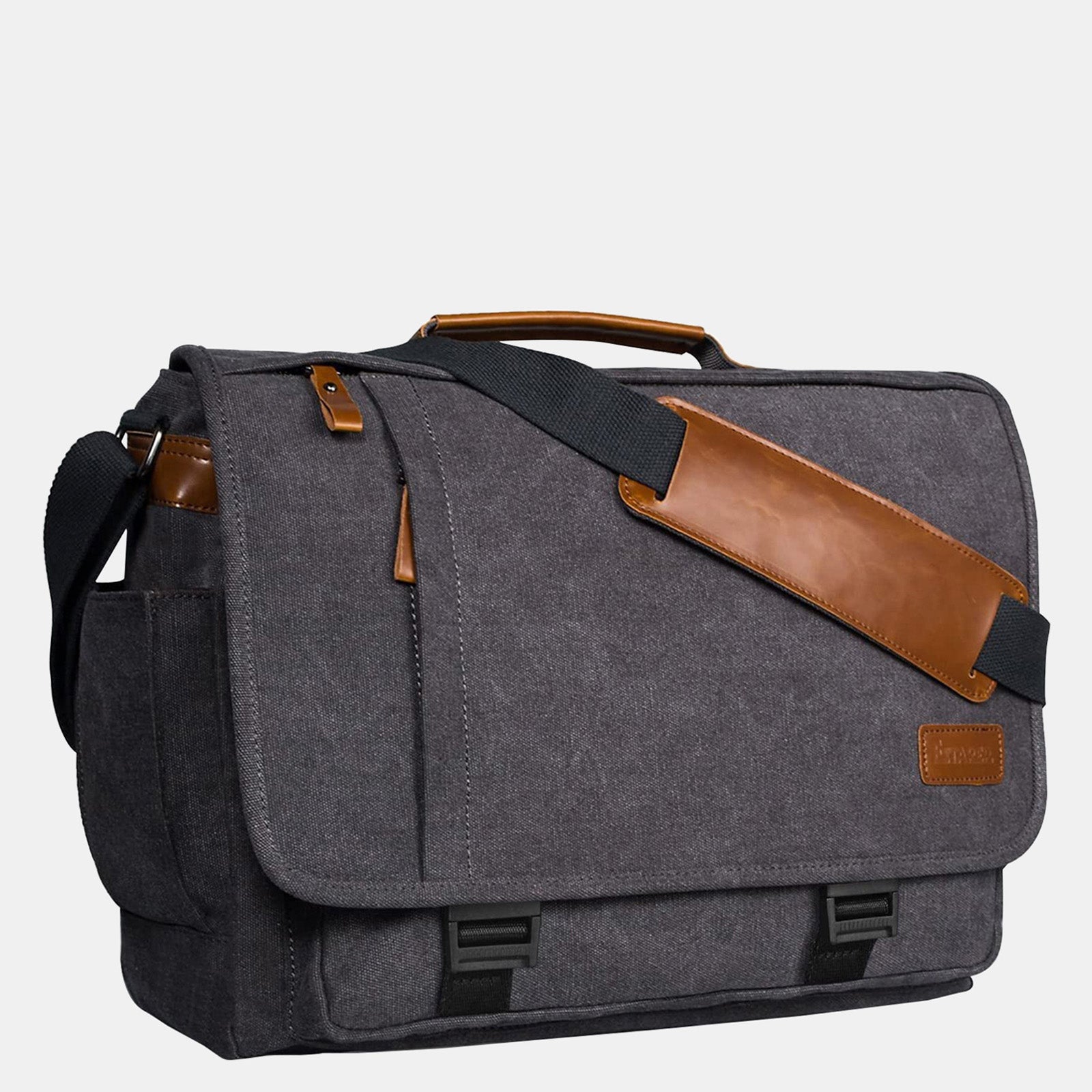 Estarer Large Laptop Messenger Bag Dark Grey