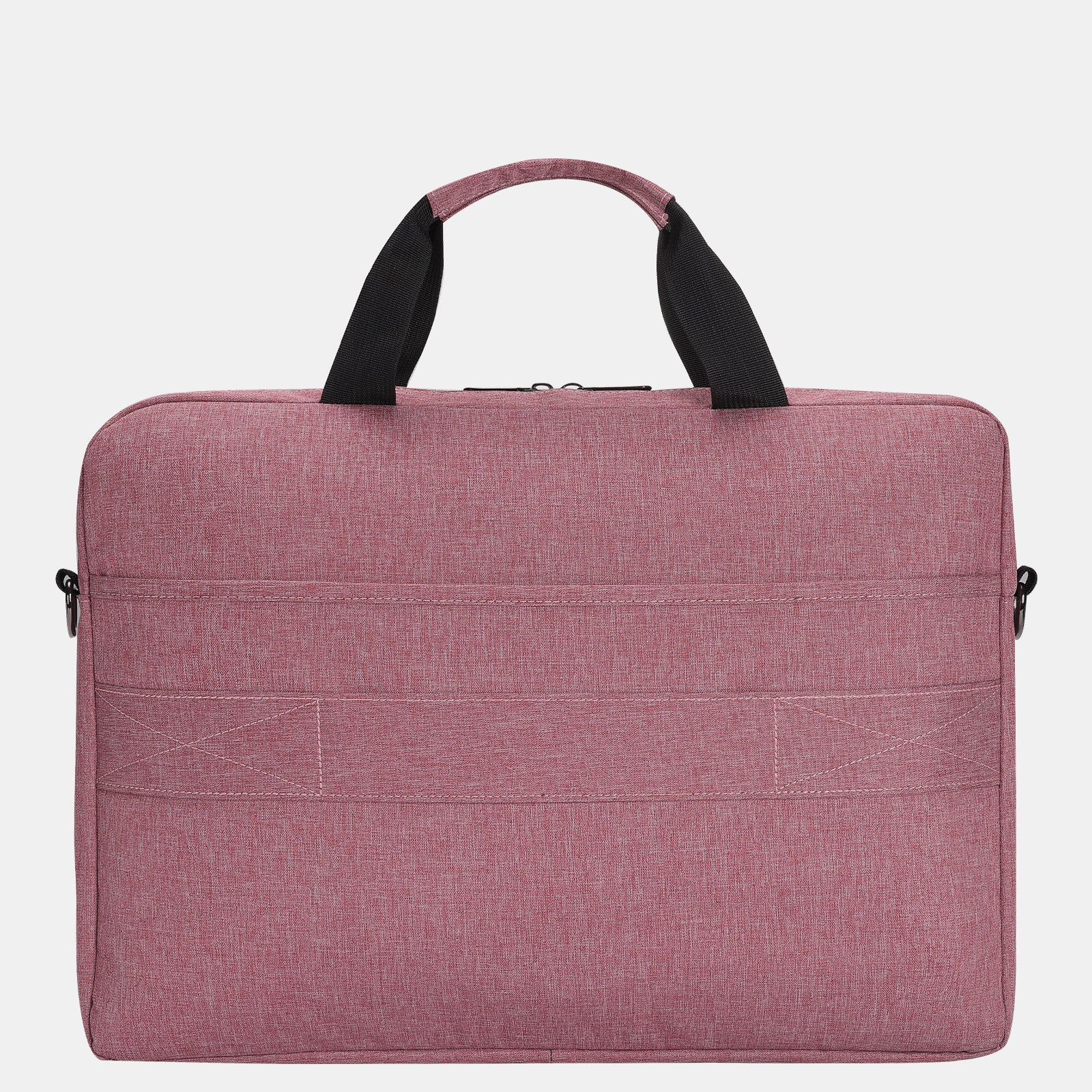 Bertasche Pink Canvas Briefcase Laptop Bag